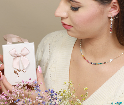 1590 kolorowe kolczyki srebrne 925 z motylkiem zielono-niebieskie