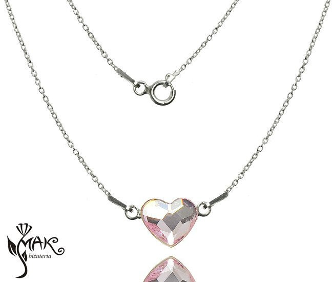 NK552 NASZYJNIK SWAROVSKI 10 MM roseline