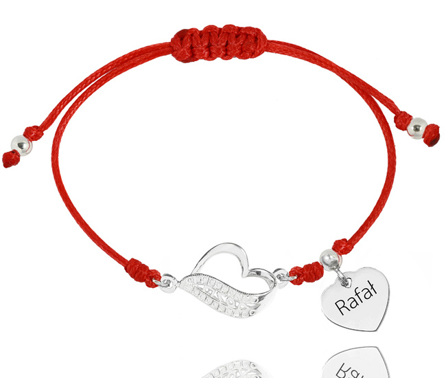 1472 bransoletka grawerowana s. 925 serce Love