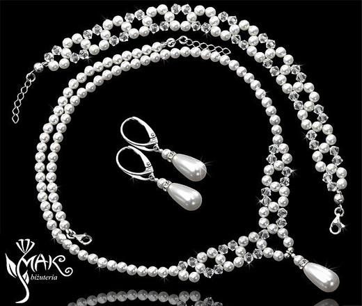 NK 161 NASZYJNIK Z KRYSZTAŁÓW SWAROVSKI ELEMENTS