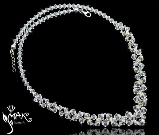 287crystal komplet biżuteria ślubna