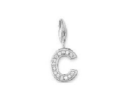 Charms literka posrebrzana "C" (1305618469)