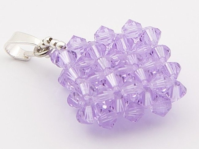 W179 MAŁY VIOLET WISIOREK KRYSZTAŁY SWAROVSKI ELEMENTS