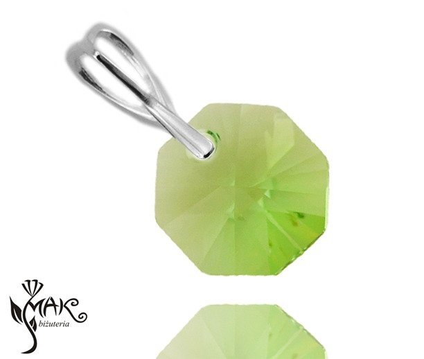 W379 WISIOREK SWAROVSKI 14 MM PERIDOT