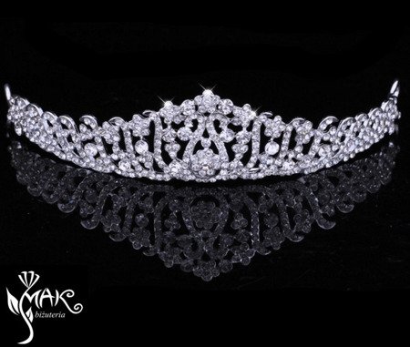 T656/16 OPASKA ŚLUBNA, TIARA, DIADEM