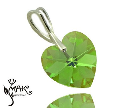 W376 WISIOREK SWAROVSKI 14 MM PERIDOT AB