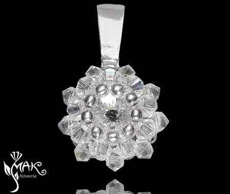 W634 biżuteria ślubna Swarovski WISIOREK CRYSTAL